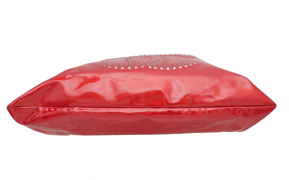 Chanel Red Crystal Strass Bonbons Tote Bag