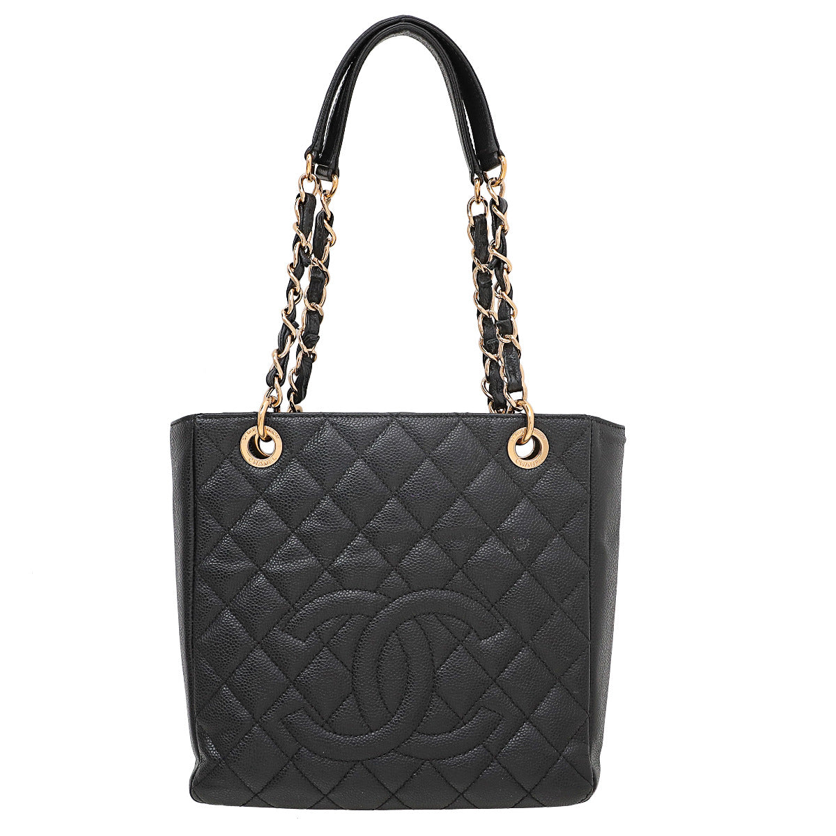 Chanel Black Petite Shopping Tote Bag