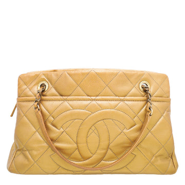 Chanel Metallic Gold Timeless CC Soft Shopping Tote Bag