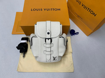 LV Christopher XS Taurillon White For Mtlm, Bags, Shoulder And Crossbody Bags 7.7in/19.5cm LV