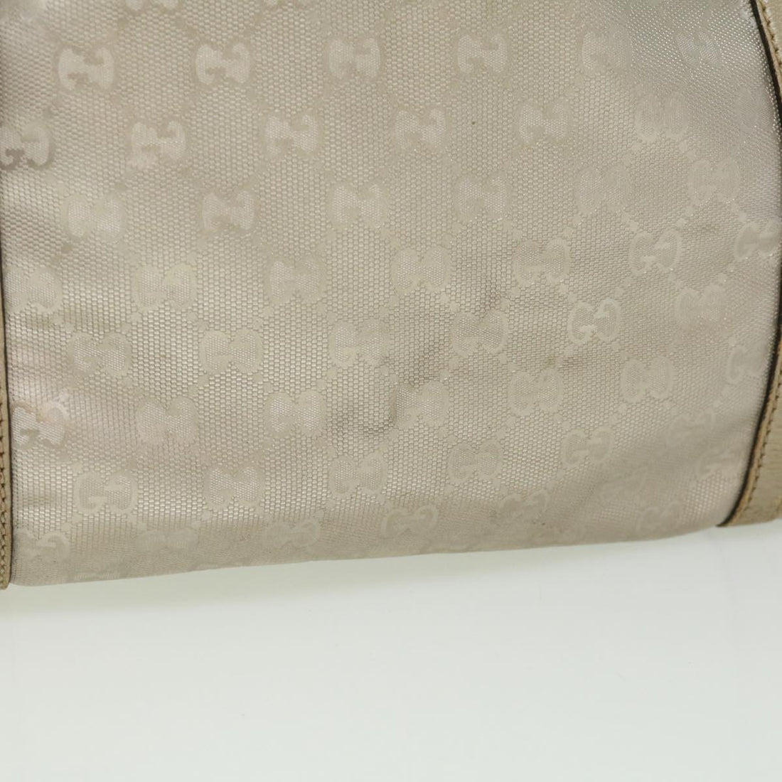 GUCCI GG Canvas Tote Bag Silver  cl184