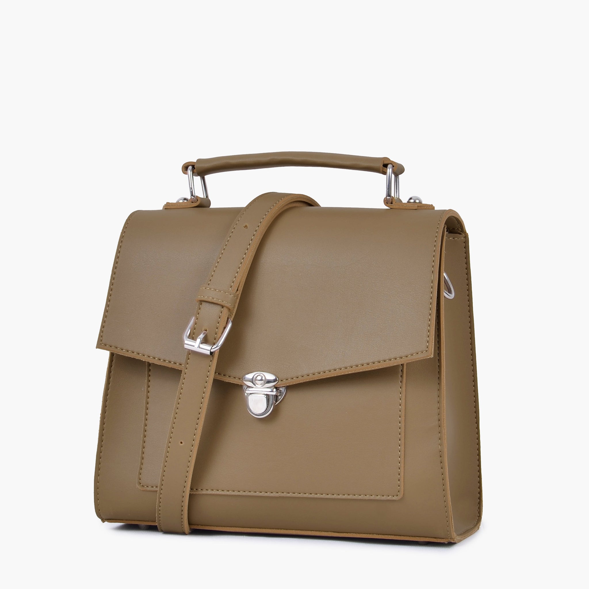 Coffee push-lock messenger bag