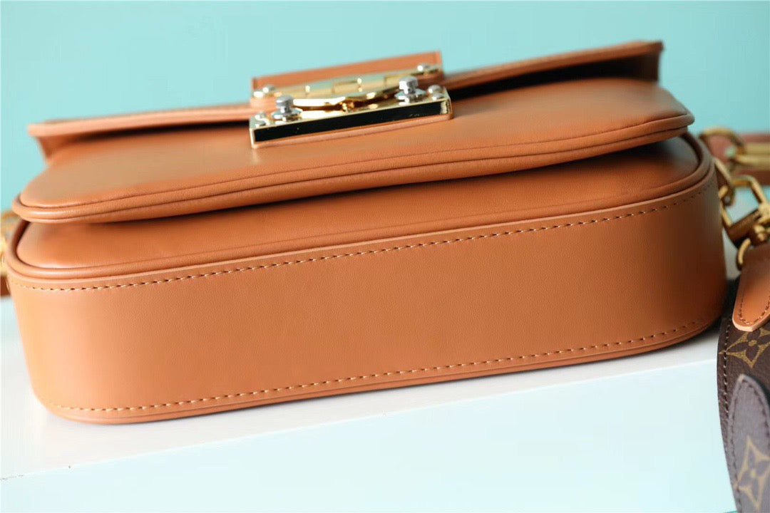 LV Swing Monogram Hazelnut Brown For Womtlm,  Shoulder And Crossbody Bags 24cm/9.4in LV M20396