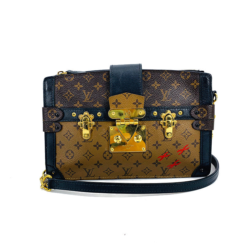 LOUIS VUITTON Monogram Reverse Trunk Clutch