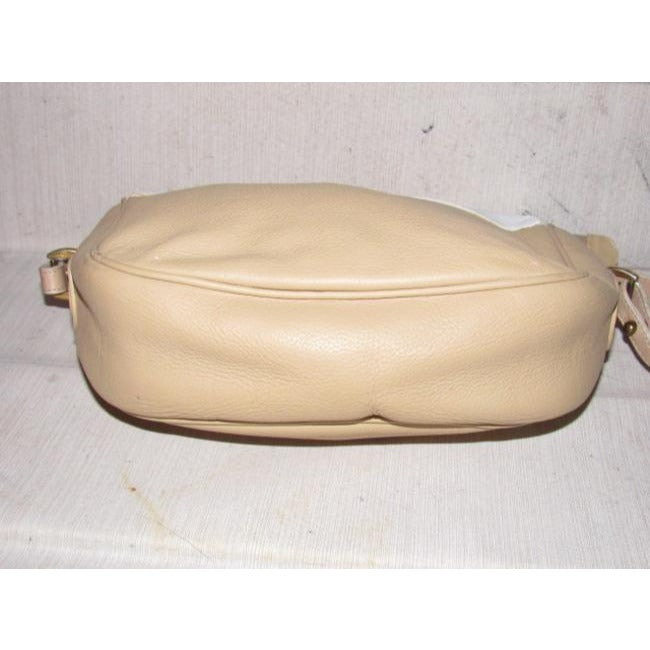 Gucci Vintage White And Camel Leather Cross Body Bag