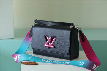 LV Twist MM Bag, Shoulder and Cross Body Bags For Womtlm Black 9.1in/23cm LV M59416