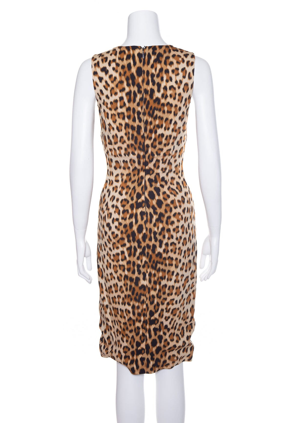 Roberto Cavalli Cheetah Sleeveless Fitted Dress SZ 38