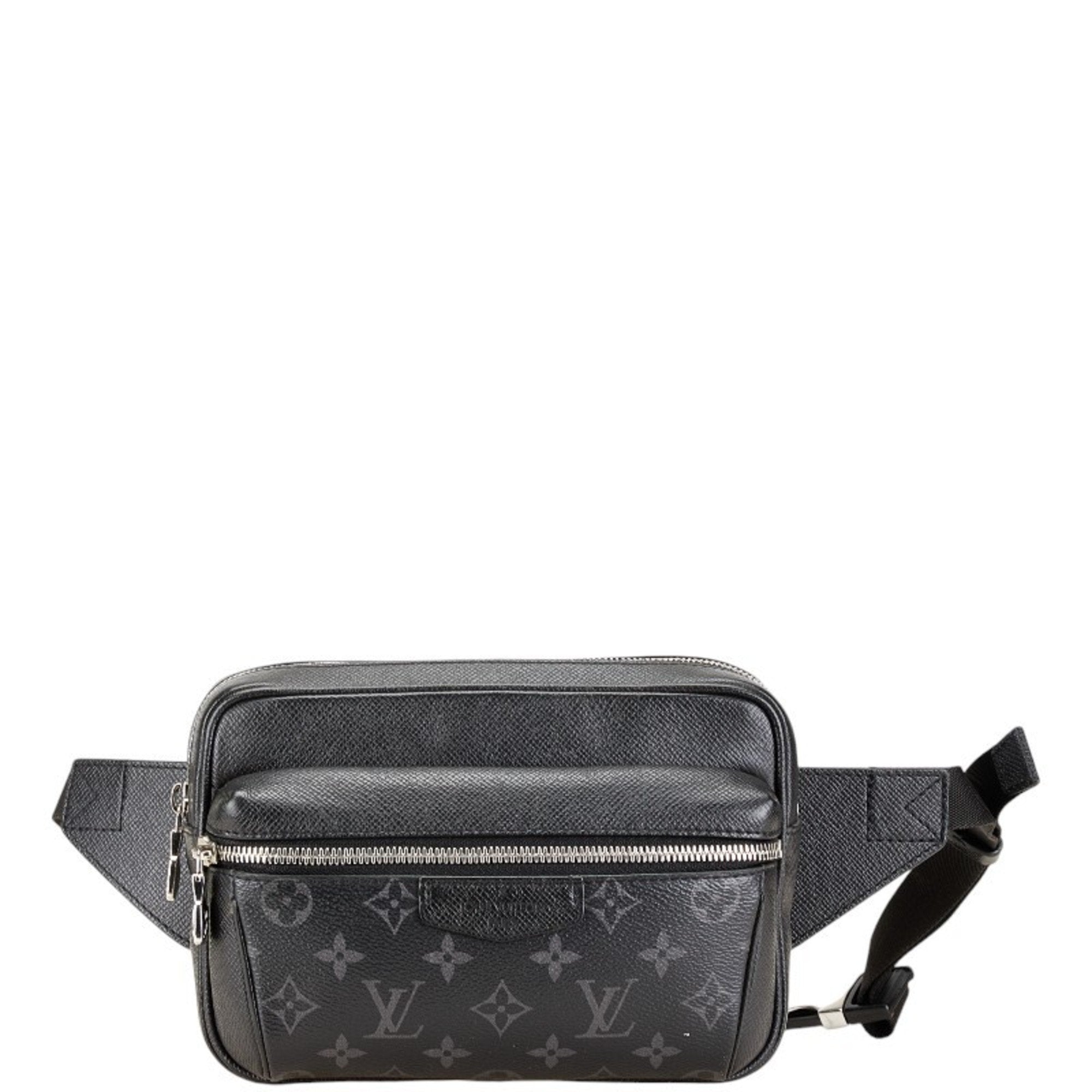 Louis Vuitton Monogram Eclipse  Monogram Eclipse Noir Taigarama Pvc Leather Fanny Pack