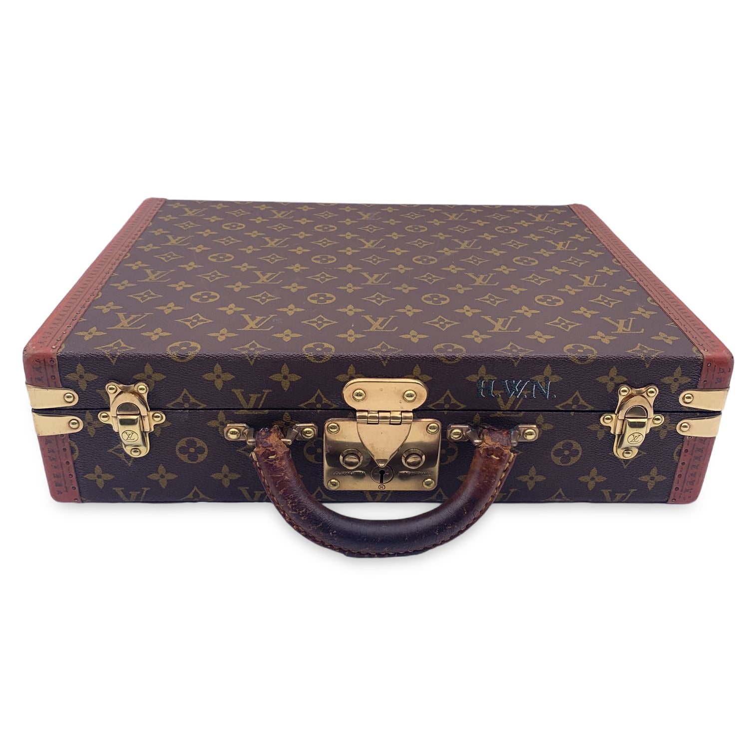 LOUIS VUITTON Vintage Monogram President Hard Case Briefcase Bag