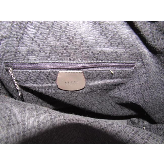 Gucci Bag Tote W Canvasleather Top Handle Shopper Handles Burgundy Brown Canvasbamboo Canvasleatherb