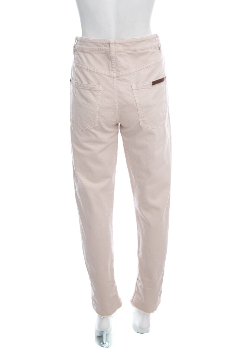 Brunello Cucinelli Beige Straight Leg Mid-Rise Jeans SZ 6 NWT