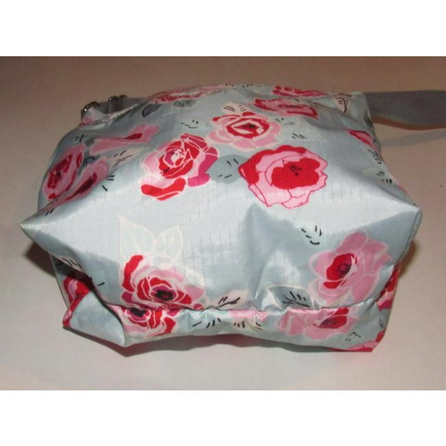 Lesportsac Grey Blue Red And Pink Floral Print Nylon Cross Body Bag