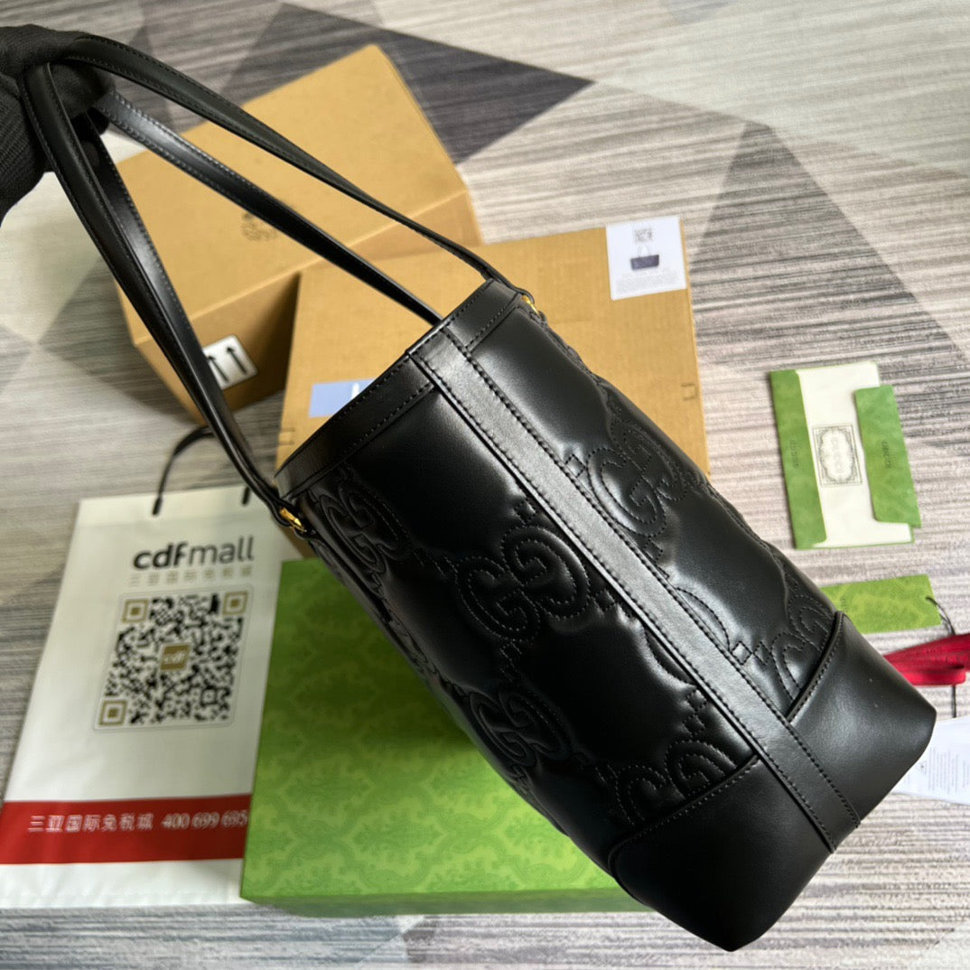 gg  Medium Tote Black For Womtlm, Womtlm&#8217;s Bags 15in/38cm gg ?631685 UM8IG 1000