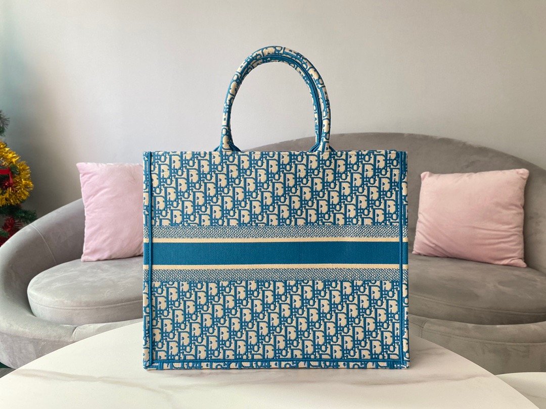 DI Large Book Tote Blue, For Womtlm, Womtlm’s Handbags 16.5in/42cm CD