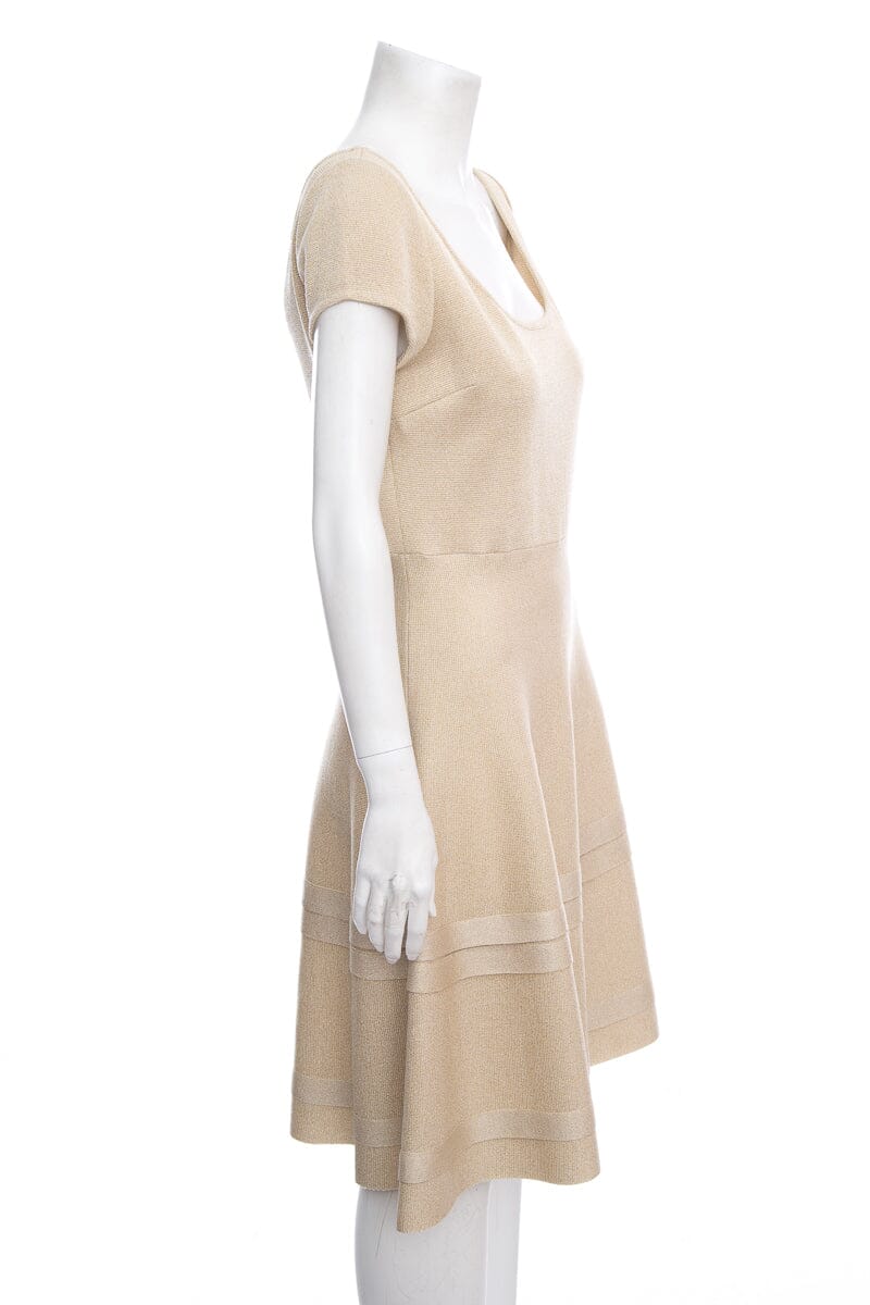 St John Gold Dress SZ 6