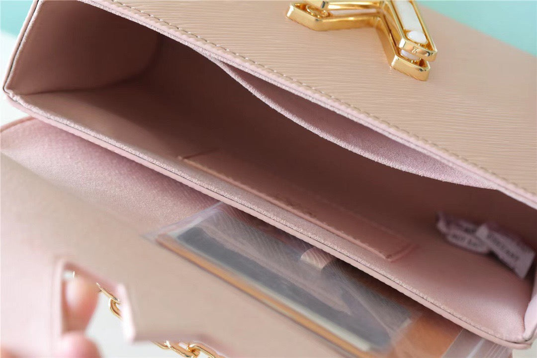 LV Twist MM Epi Light Pink For Womtlm,  Shoulder And Crossbody Bags 9.1in/23cm LV