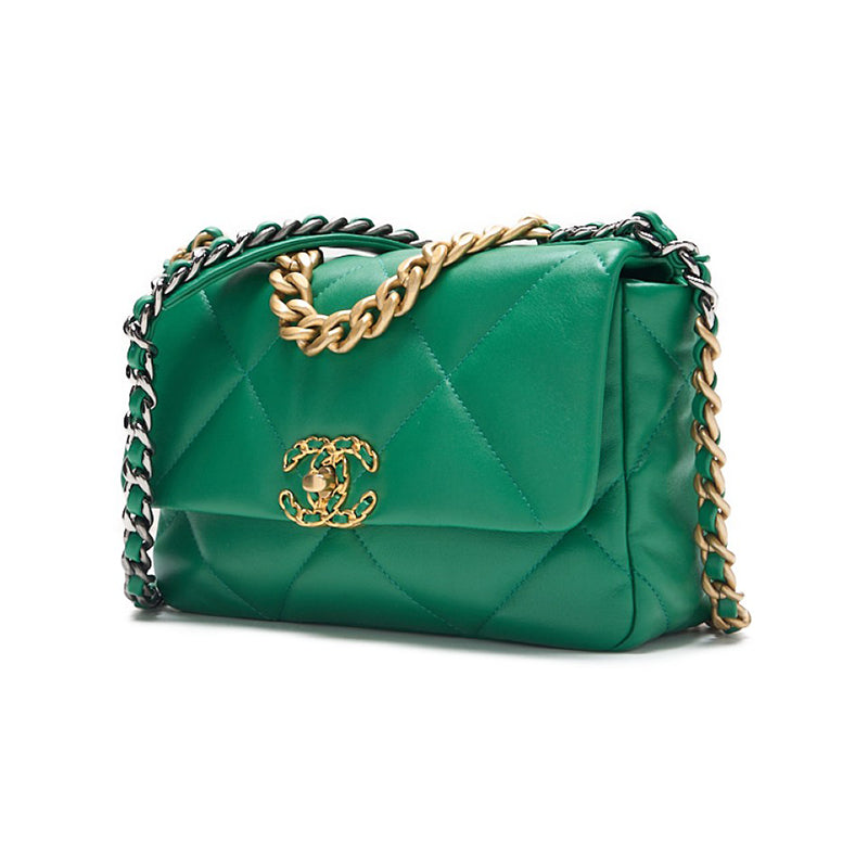 CHANEL ?CHANEL? CHANEL 19 Matrasse 2w Chain Sder  Green (Gen  Silver Gold) Tote Bag  Start Bag  Bag Hybrid ? Ship? Netherlands Online