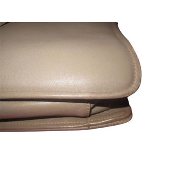 Unique vintage Givenchy taupe leather shoulder bag