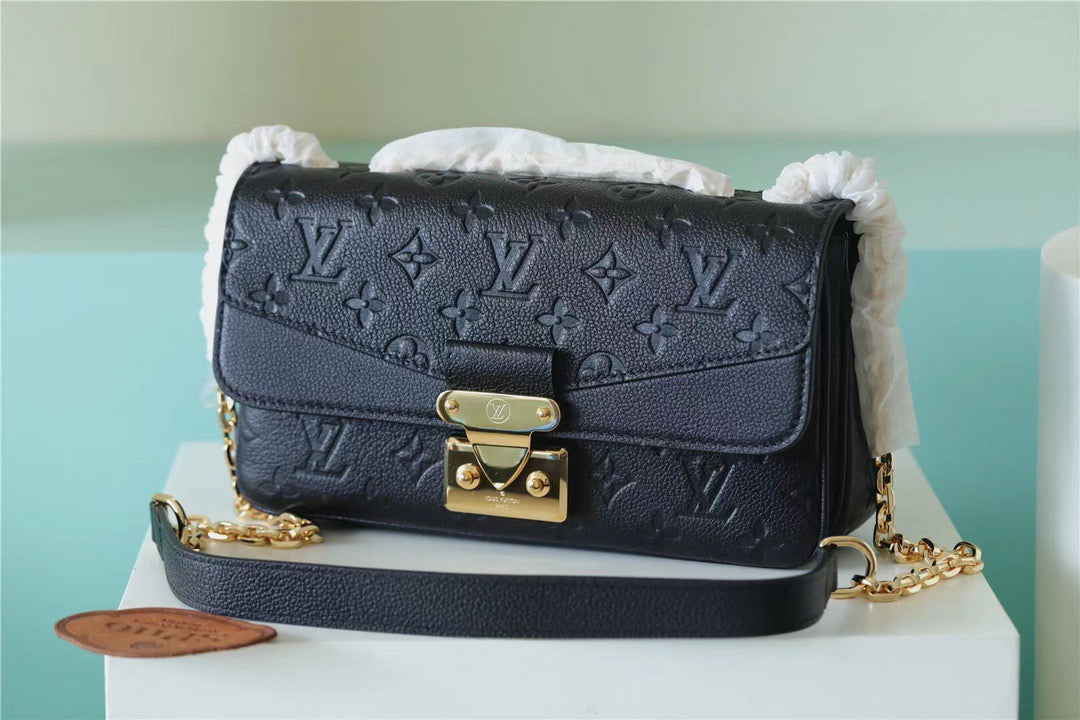 LV Marceau Monogram Empreinte Black For Womtlm,  Shoulder And Crossbody Bags 9.6in/29.5cm LV M46200