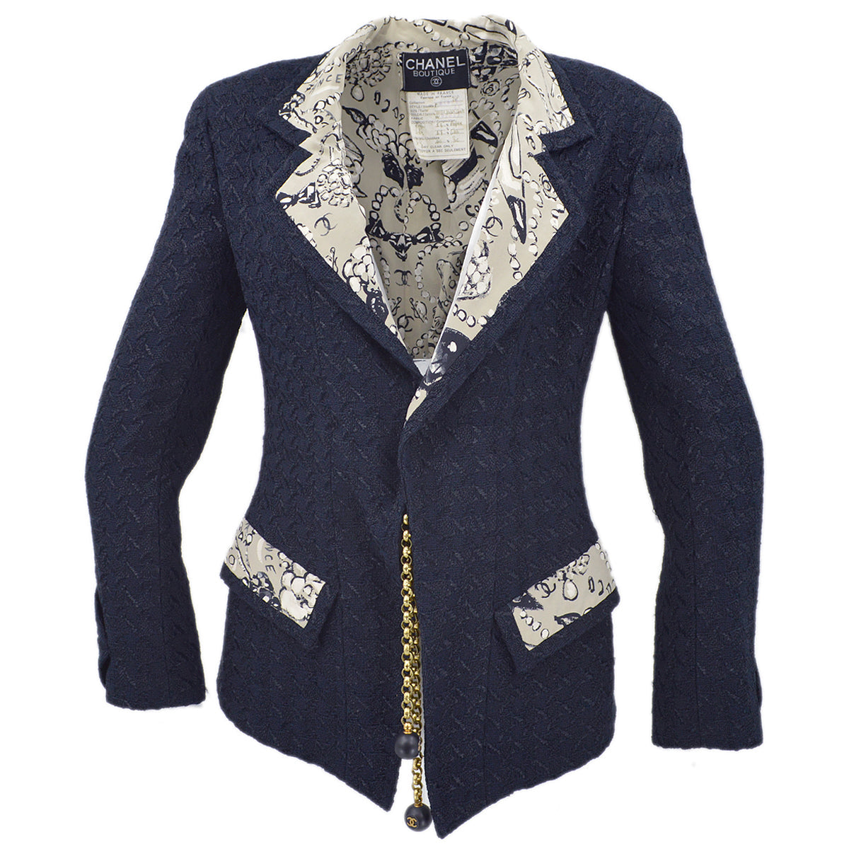 Chanel Spring 1993 boucle jacket #40