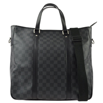 Louis Vuitton 2011 Damier Graphite Tadao 2way Tote HandBag N51192