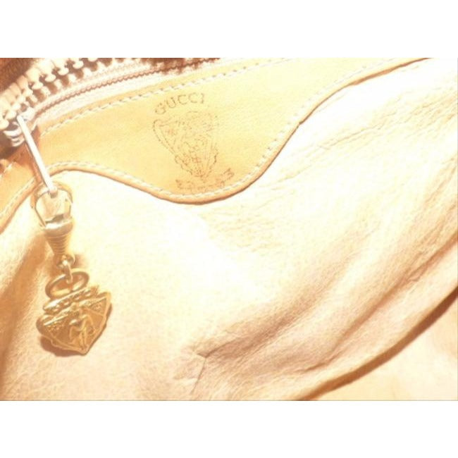 Gucci Vintage Purses Small G Logo Print Coated Canvas And Leather In Shades Of Brown