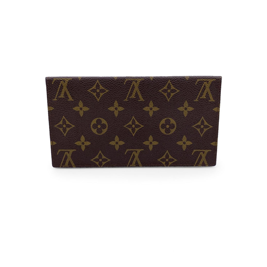 LOUIS VUITTON Vintage Monogram Canvas Checkbook Holder Wallet