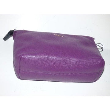New w Tags, FURLA Pebbled Purple Leather 2-Way Crossbody