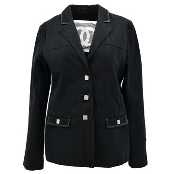 Chanel Sport Line Single Breasted Jacket Black 06P #44