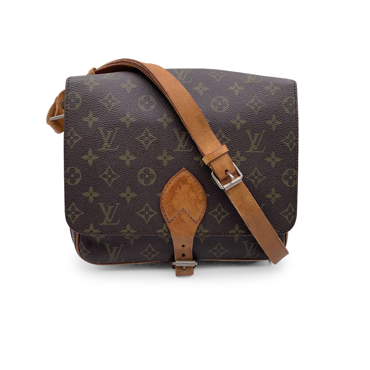 LOUIS VUITTON Vintage Canvas Cartouchiere Mm Messenger Bag M51253
