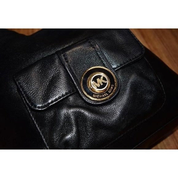 Michael Kors Black Textured XL Hobo Style Bag