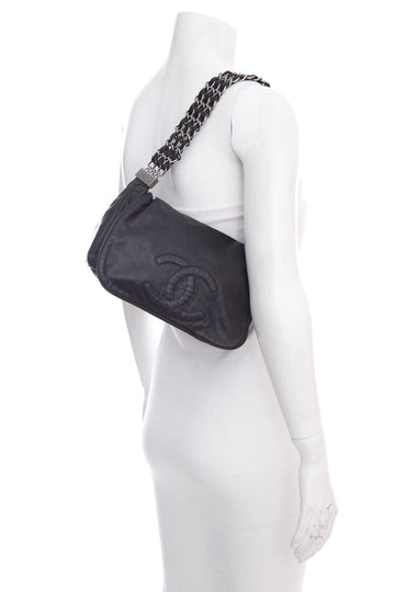 Chanel Black Rock and Chain Shoulder Bag