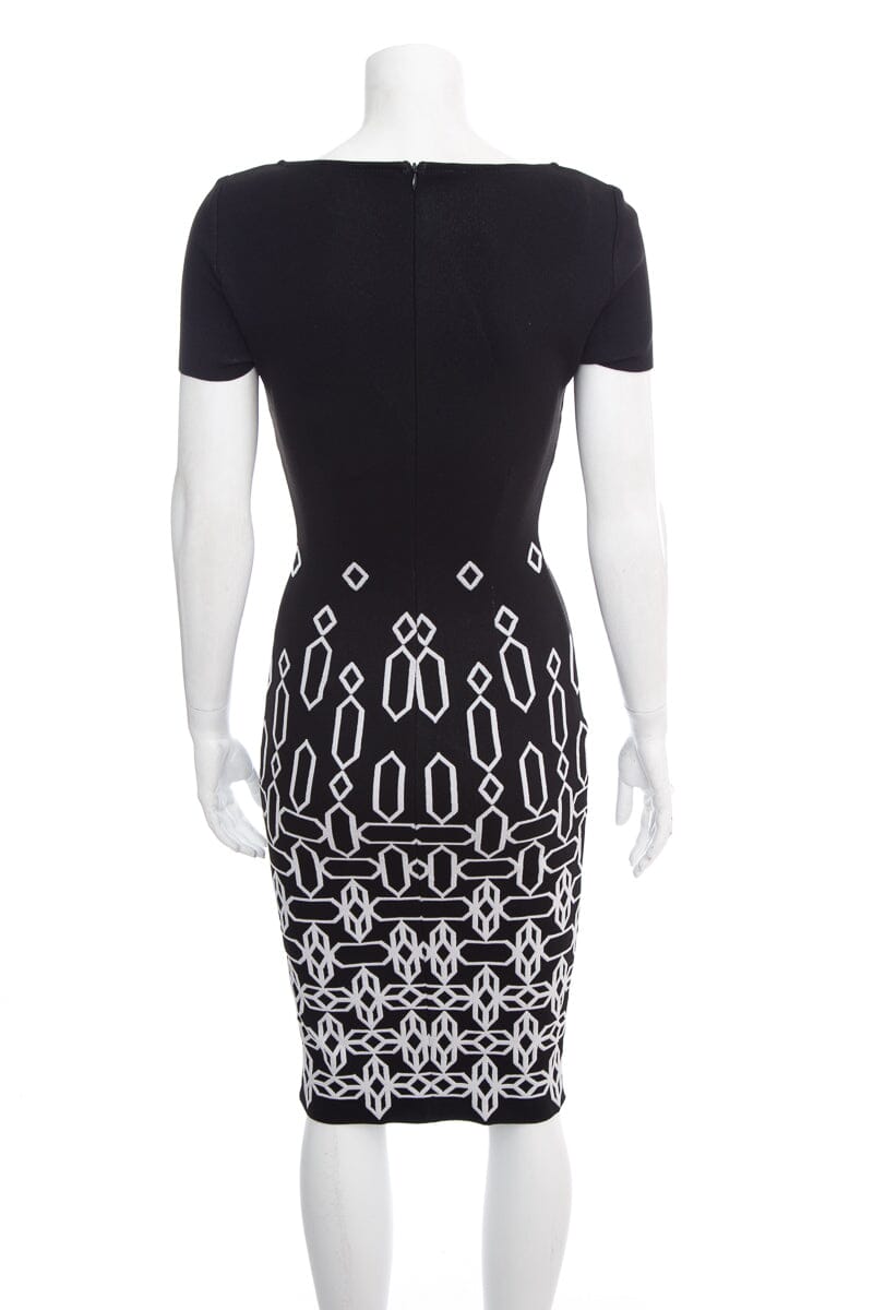 St. John Black Short Sleeve Dress SZ 2 NWT