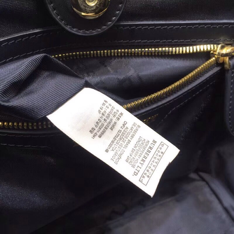 BB The Small Canter Horseferry Check Tote Black For Womtlm, Womtlm’s Bags 11.6in/29.5cm