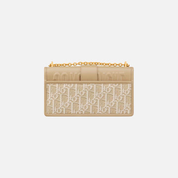 30 Montaigne East West Bag With Chain Jacquard Smooth Calfskin