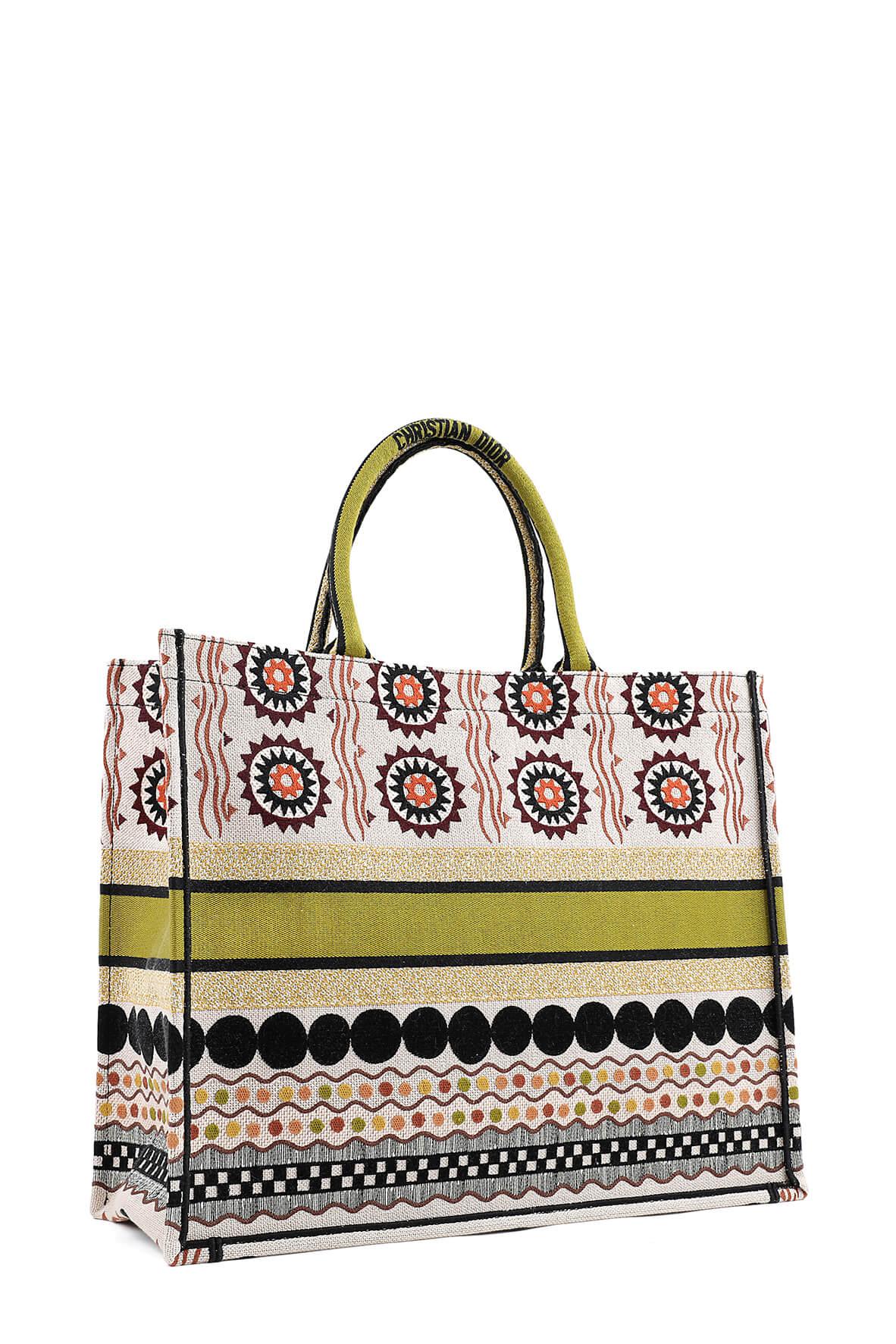 Embroidered Book Tote