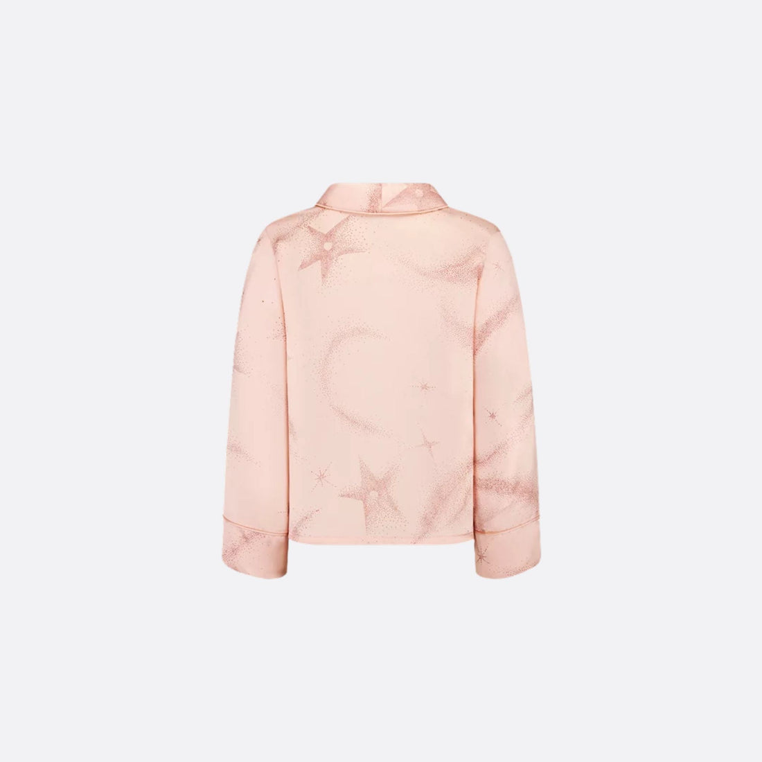 Kids Shirt Pale Pink Satin Finish Voile Constellation Motif