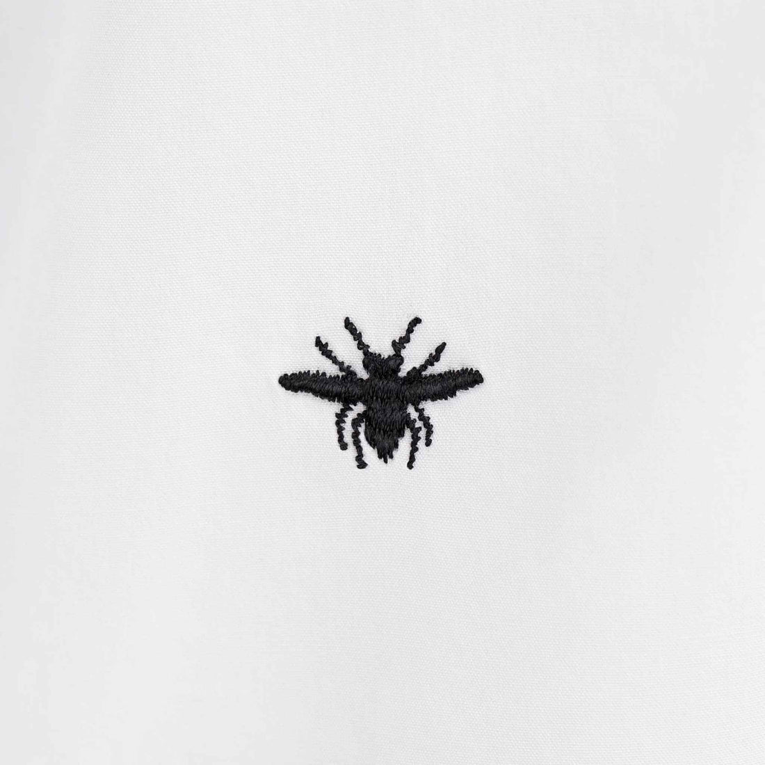 Kids Shirt White Cotton-Blend Poplin