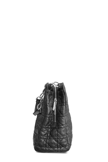 Large Cannage Shopping Tote Black