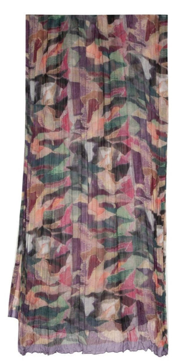 CHANEL Pleated Silk Scarf