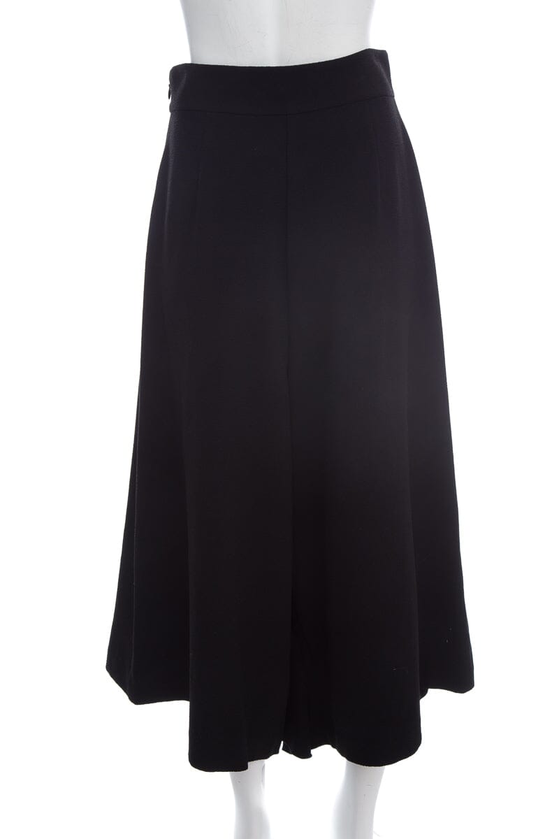 Alexis Black Ruffle Down Front Wide Leg Pants SZ M