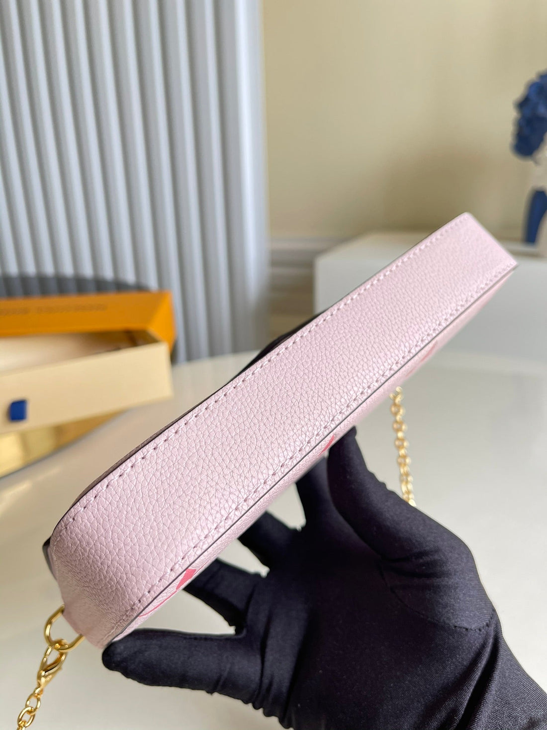 LV Felicie Pochette Monogram Empreinte Pink For Womtlm, WoBags, Shoulder And Crossbody Bags 8.3in/21cm LV M80498