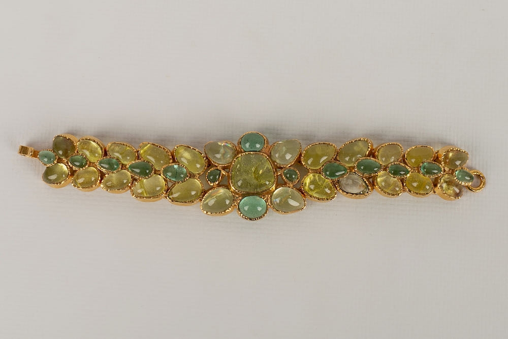 Bracelet en p�te de verre Chanel