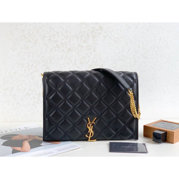 YSSL Becky Small Shoulder Bag Black For Womtlm 10.5in/27cm YSL P00420101