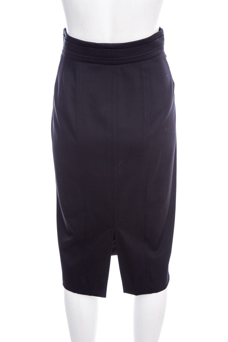 Yves Saint Laurent Black Pencil Skirt SZ 38