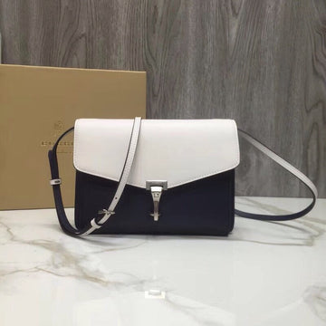 BB Small Macktlm Colorblock Crossbody Black/White Bag For Womtlm, Bags 9.5in/24cm