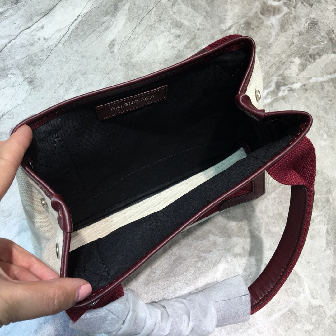 Baltlm Navy XS Tote Bag In Dark Red, For Womtlm,  Bags 12.6in/32cm