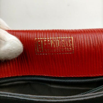 Fendi Vintage Pursesdesigner Purses Red Zucchino Printleather Shoulder Bag