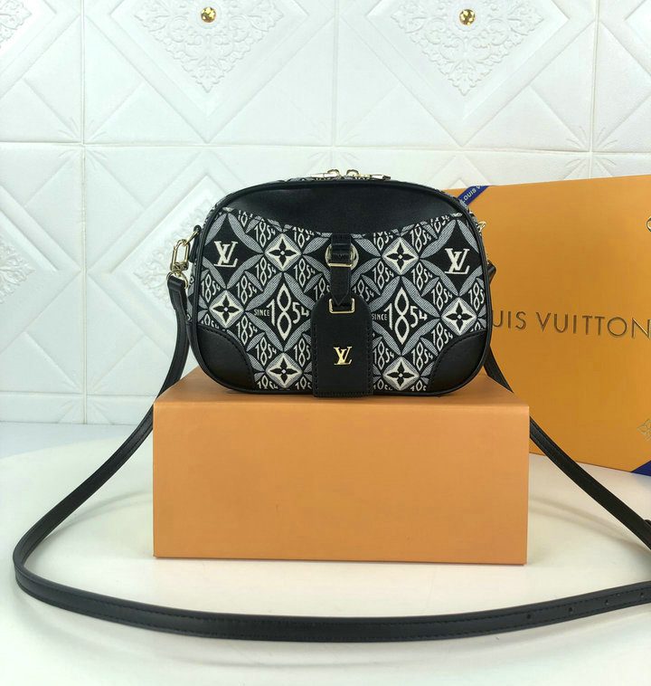 LV Deauville Mini Bag Since 1854 Grey For Womtlm, WoBags, Shoulder And Crossbody Bags 8.3in/21cm LV M57205