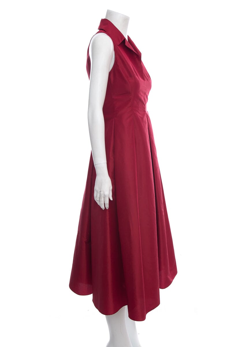Valentina Kova Red Satin Dress SZ S